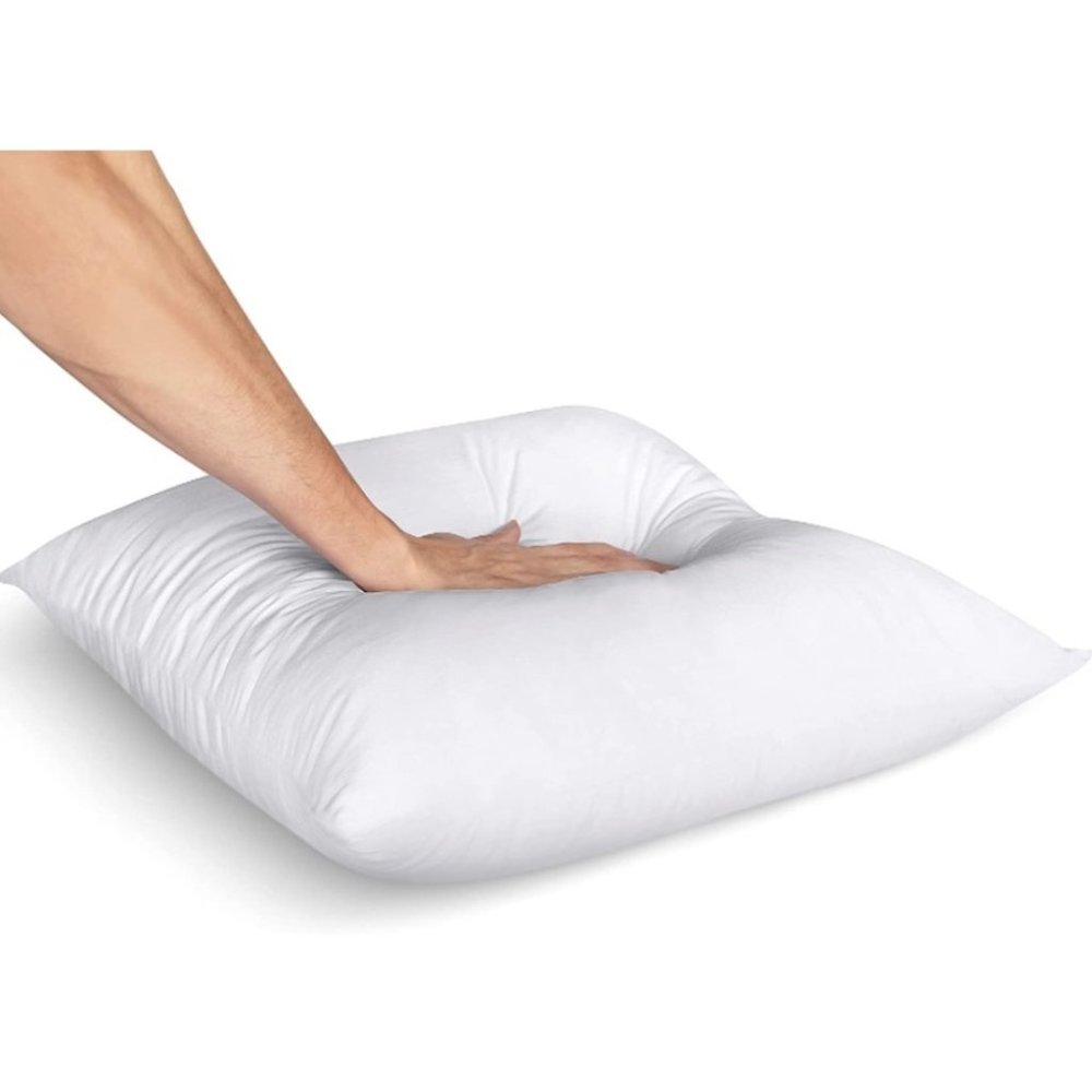 Indoor‎ Couch Pillow White 22 x 22 Inches Bed and Couch Pillow- Decorative
